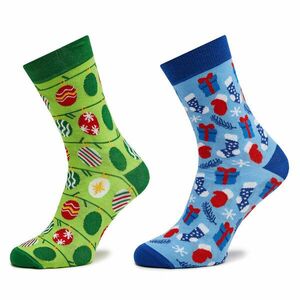 2 pár hosszú szárú unisex zokni Rainbow Socks Xmas Socks Balls Adult Gifts Pak 2 Színes kép