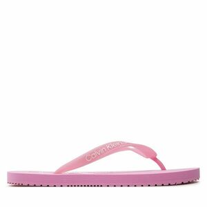 Flip-flops Calvin Klein Jeans Beach Sandal Monologo Tpu YW0YW01246 Glowing Guava/Bright White 0J2 kép