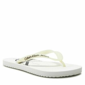 Flip-flops Calvin Klein Jeans Beach Sandal Monologo Tpu YW0YW01246 White YBR kép