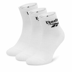 3 pár uniszex hosszú szárú zokni Reebok R0427-SS24 (3-pack) Fehér kép