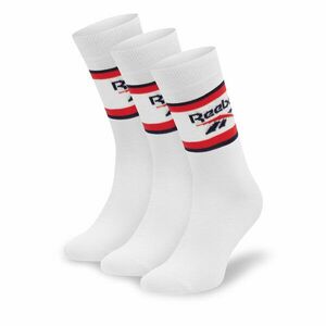 3 pár uniszex hosszú szárú zokni Reebok R0369-SS24 (3-pack) Fehér kép