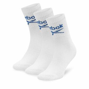 3 pár uniszex hosszú szárú zokni Reebok R0255-SS24 (3-pack) Fehér kép