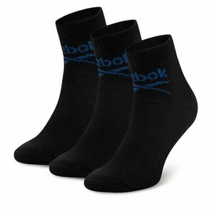 3 pár uniszex hosszú szárú zokni Reebok R0255-SS24 (3-pack) Fekete kép