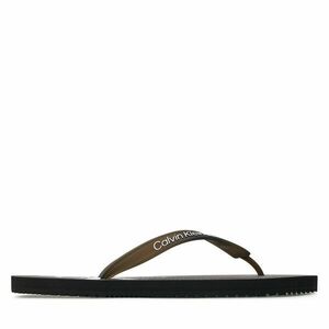 Flip-flops Calvin Klein Jeans Beach Sandal Glossy YM0YM00952 Black/Grey 0GM kép
