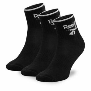 3 pár uniszex hosszú szárú zokni Reebok R0362-SS24 (3-pack) Fekete kép