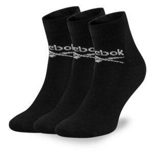 3 pár uniszex hosszú szárú zokni Reebok R0429-SS24 (3-pack) Fekete kép
