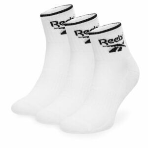 3 pár uniszex hosszú szárú zokni Reebok R0362-SS24 (3-pack) Fehér kép