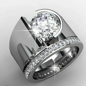 Ezüst gyűrű drágakővel kép