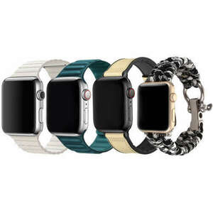 4 db iUni Apple Watch kompatibilis szíj 1/2/3/4/5/6/7, 42mm, fehé... kép