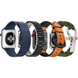 4 db iUni Apple Watch kompatibilis szíj 1/2/3/4/5/6/7, 42mm, kék, ... kép