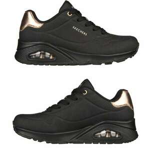 Skechers UNO GOLDEN AIR női fűzős sneaker cipő 177094-BBK fekete 06779 kép