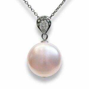 One pearl - Swarovski gyöngyös ezüst nyaklánc - Coin Pearl rózsaszín kép