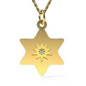 Nyaklánc sárgaarany medál modellel Lucky Star kép