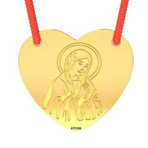Sárgaarany medál zsinóros modellel Ortodox szív 1 kép
