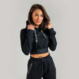 Essential Cropped Black női kapucnis pulóver - (L) - STRIX kép