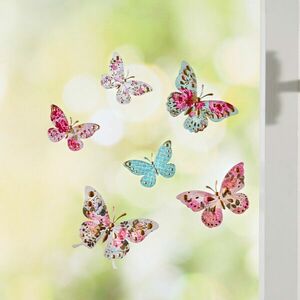 6 db 3D-s ablakkép Pillangók kép