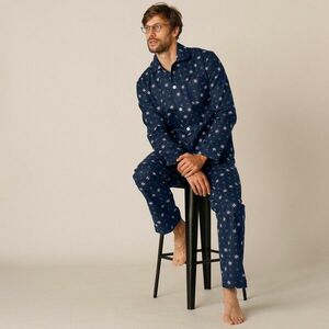 Flanel férfi pizsama mintával kép