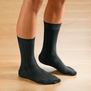 Széles szegélyű zokni, 2 párból álló készlet kép
