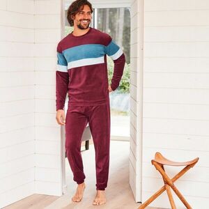 Velúr háromszínű pizsama kép