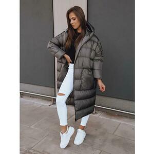 Női téli luxus dzseki hosszú NIFOR szürke kép