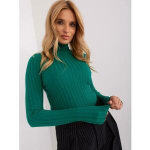 Női garbó pulóver ESTA zöld kép