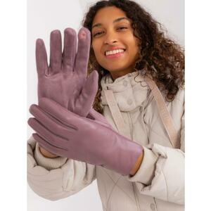 Női organikus bőrkesztyű DIS lila kép