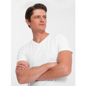 Férfi klasszikus pamut póló BASIC fehér kép