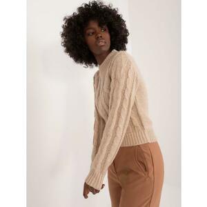 Női pulóver MAYFLIES bézs színű foltokkal kép