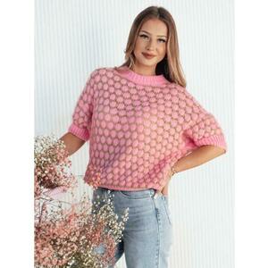 Női túlméretezett pulóver PINGOL rózsaszín kép