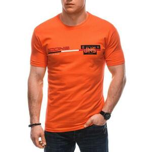 Férfi nyomtatott póló S1715 narancssárga kép
