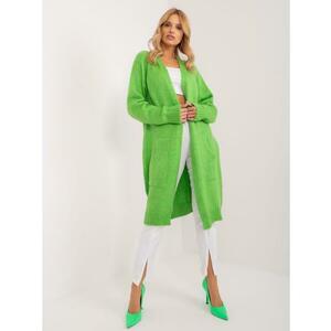 Női oversize pulóver világos zöld kép