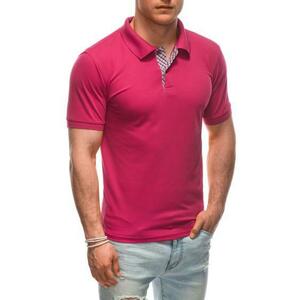 Férfi sima pólóing S1929 rózsaszín kép