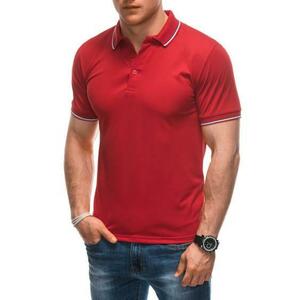 Férfi sima pólóing S1932 piros kép