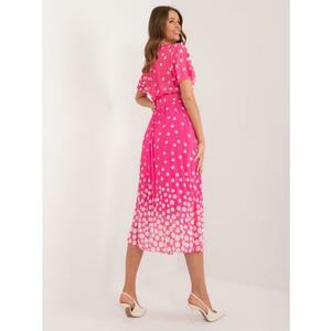 Női mintás ruha sötét rózsaszín kép