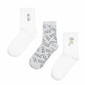 Cropp - 3 pár zokni - Fehér kép