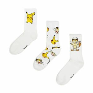 Cropp - 3 pár zokni Pokémon - Fehér kép