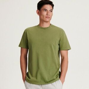 Reserved - Regular fit hímzett póló - Zöld kép