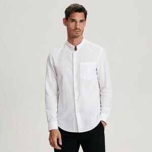 Reserved - Regular fit ing lenkeverékből - Fehér kép