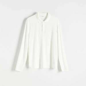 Reserved - Comfort fit hosszú ujjú pólóing - Krém kép