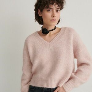 Reserved - Gyapjúkeverék pulóver - Rózsaszín kép