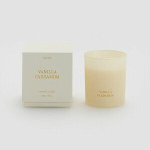 Reserved - Vanilla Cardamom illatgyertya - Fehér kép