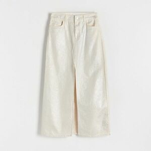 Reserved - Fémes felületű szoknya - Krém kép