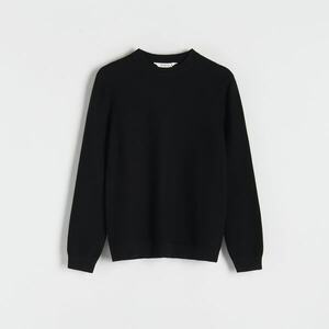 Reserved - Bordázott kötésű pulóver - Fekete kép