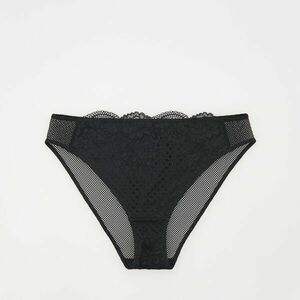 Reserved - Bikinialsó neccbetétekkel - Fekete kép
