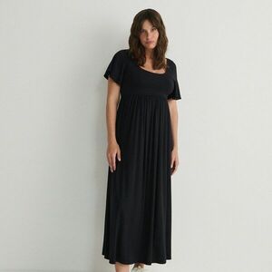 Reserved - Jersey midi ruha - Fekete kép