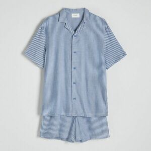 Reserved - Kétrészes viszkóz pizsamaszett - Kék kép
