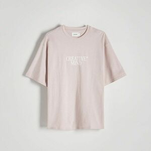 Reserved - Oversized póló domború mintával - Rózsaszín kép