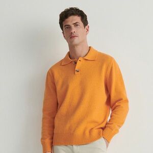 Reserved - Pólóing stílusú pulóver - Narancs kép