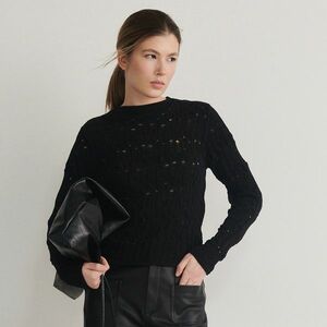 Reserved - Áttört pulóver - Fekete kép