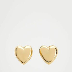 Reserved - Aranyozott, szív alakú fülbevaló - Arany kép
